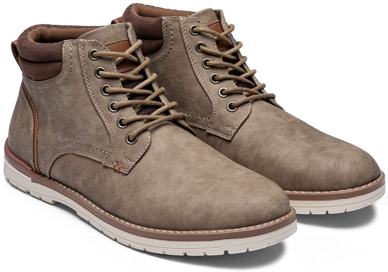Vostey Men's Boots Casual Hiking Boots for Men Water-resistant Chukka Boots Mens(BMY673 khaki size 11.5) - Image 4